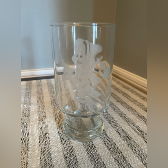 Disney Drinking Glasses - Etch with Mickey, Minnie, Dopey - Set of 3 - Picture 4 of 5